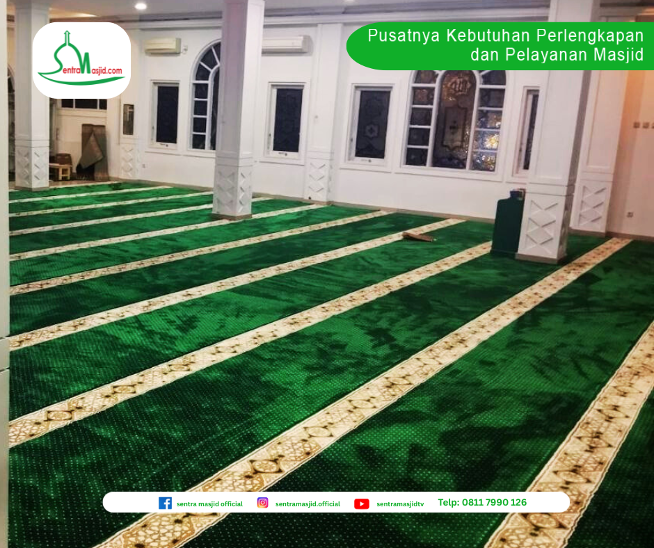 Blog Sentra Masjid Pemasangan Karpet Masjid Al-Muhajirin, Bekasi, Jawa Barat