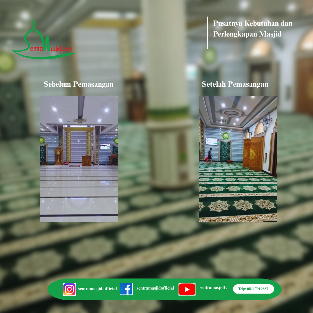 Blog Sentra Masjid Pemasangan Karpet Masjid Jami Al Hidayah Kota Tangerang Selatan