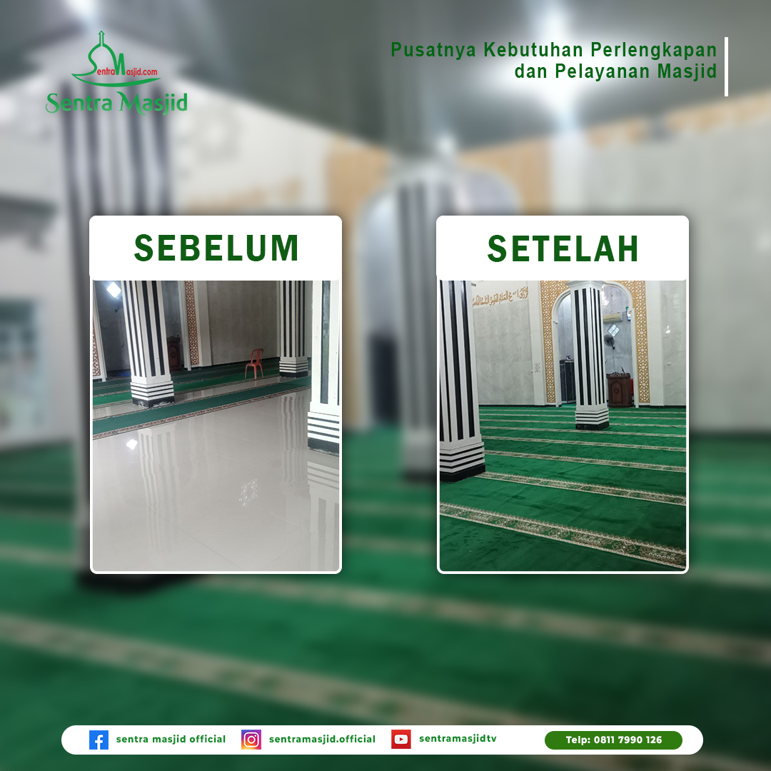Blog Sentra Masjid PEMASANGAN KARPET MASJID BAITUL MAKMUR BANDAR LAMPUNG