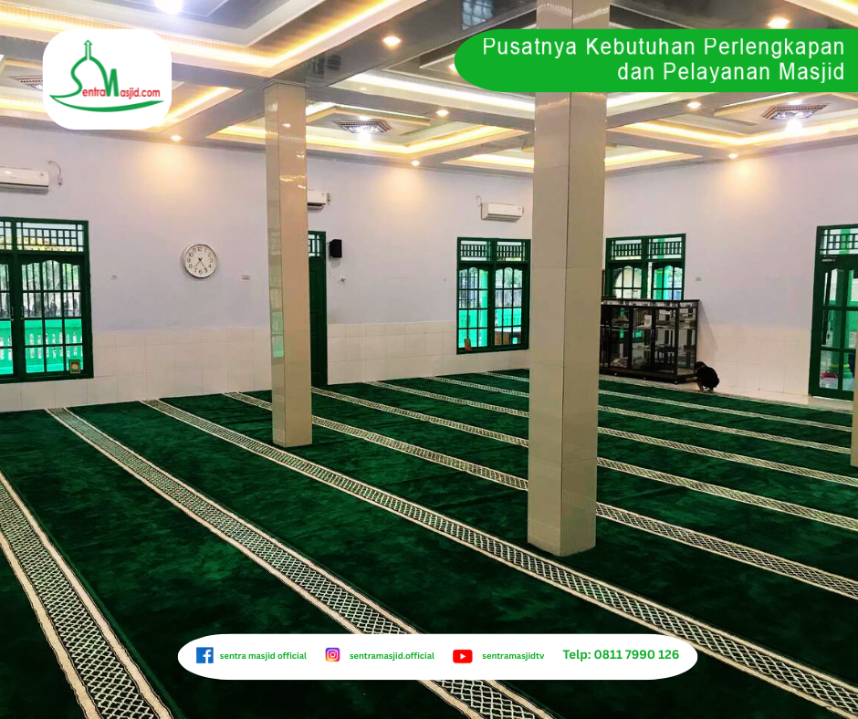 Blog Sentra Masjid Pemasangan Karpet Masjid Jami Al-Azhar, Way Kanan