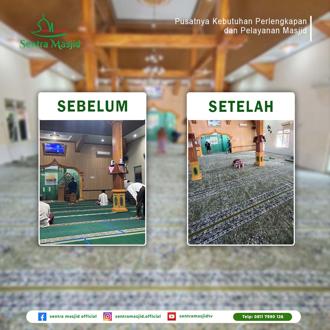 Blog Sentra Masjid PEMASANGAN KARPET MASJID AL-KAUTSAR, SUKARAME, LAMPUNG