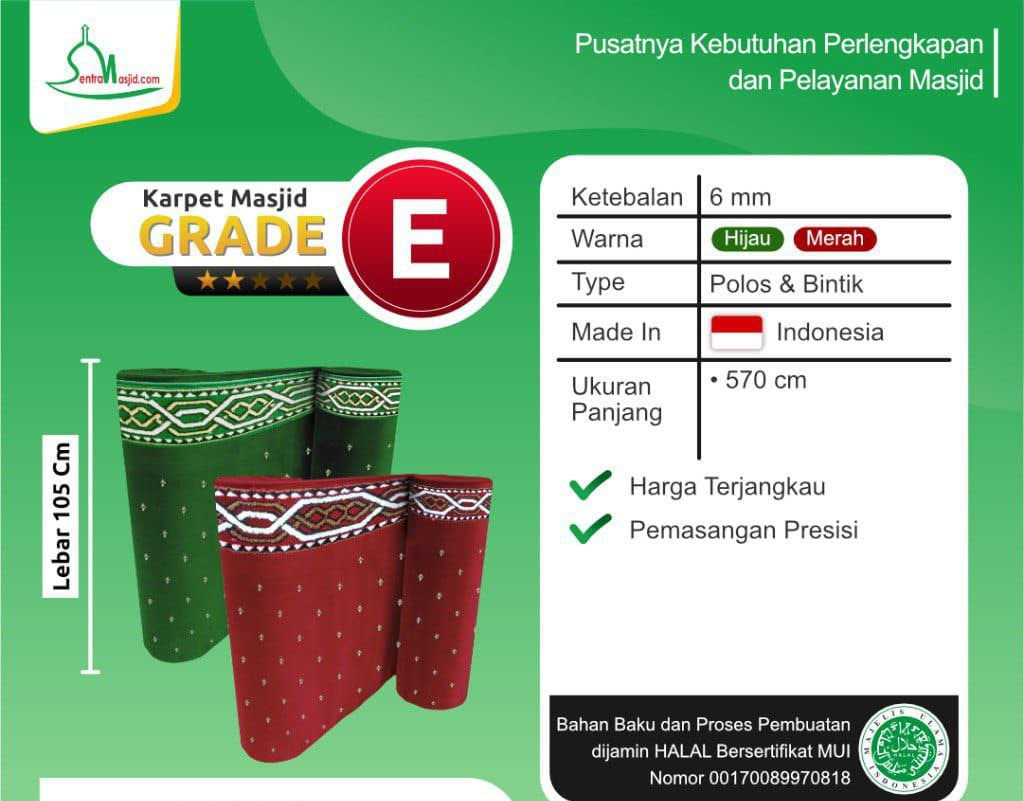 Blog Sentra Masjid Keunggulan Karpet Masjid Grade E