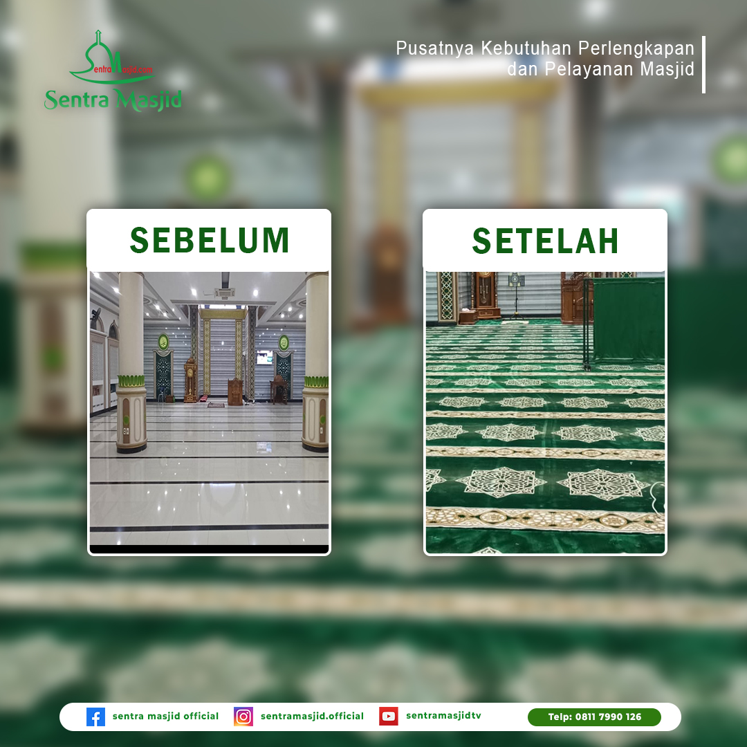 Blog Sentra Masjid PEMASANGAN KARPET MASJID JAMI’ AL HIDAYAH TANGERANG