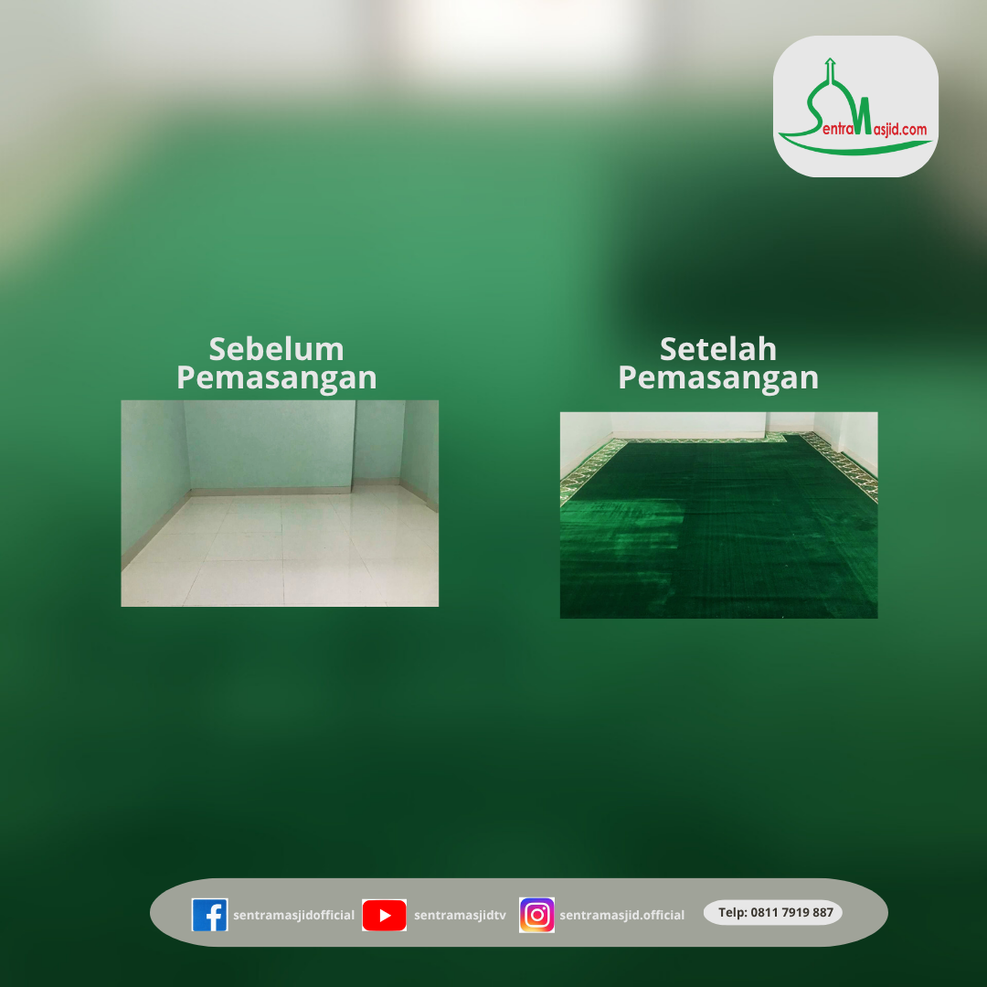 Blog Sentra Masjid Pemasangan Karpet Mushola Rumah Dinas Sekda Provinsi Lampung