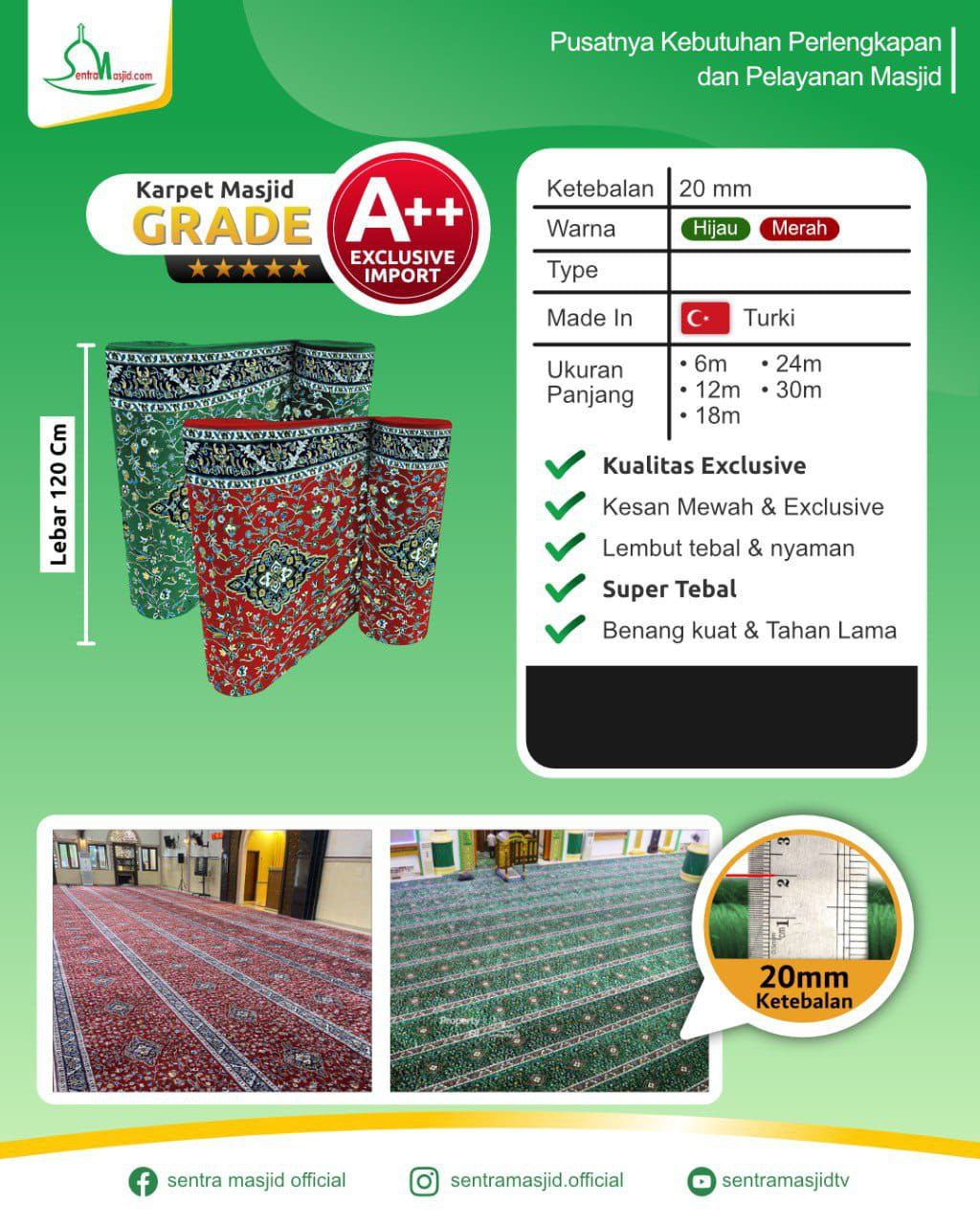 Blog Sentra Masjid KEUNGGULAN KARPET MASJID GRADE A++
