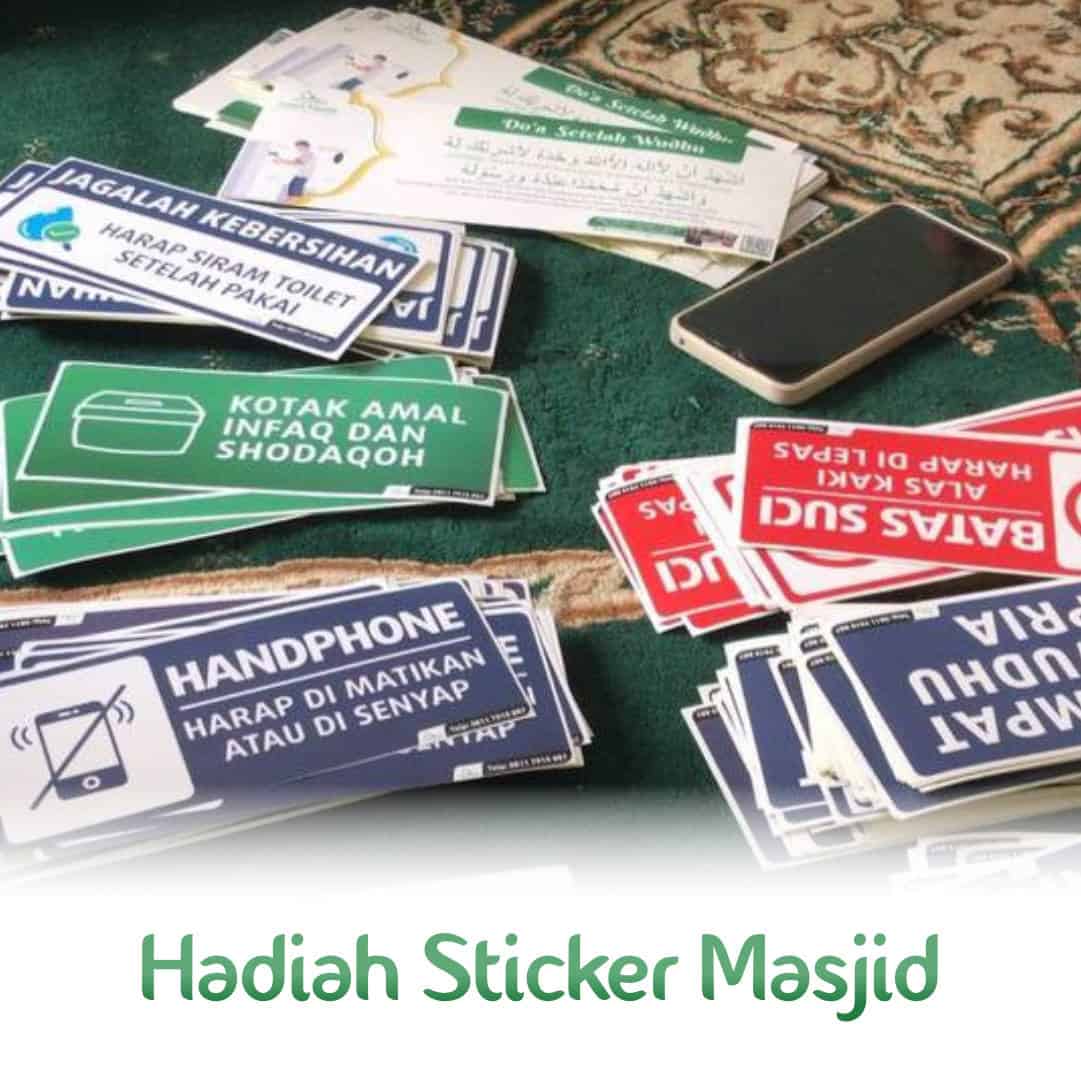 hadiah sticker masjid